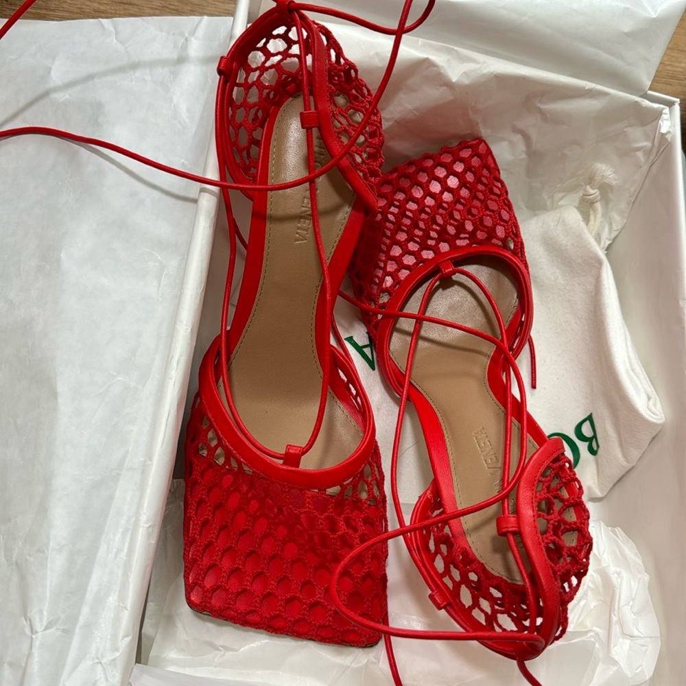 Bottega netted heels